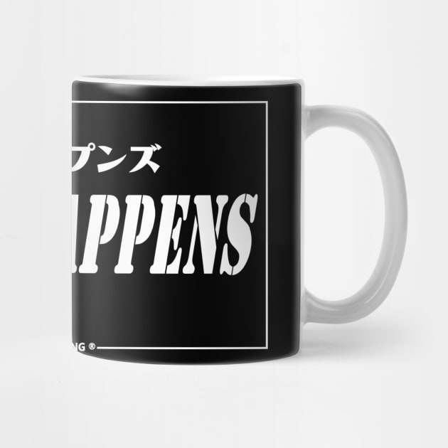 JDM "Shift Happens" Japanese Bumper Sticker by Neon Bang Bang